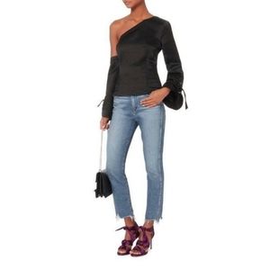 INTERMIX verona asymmetric 1 shoulder tie top